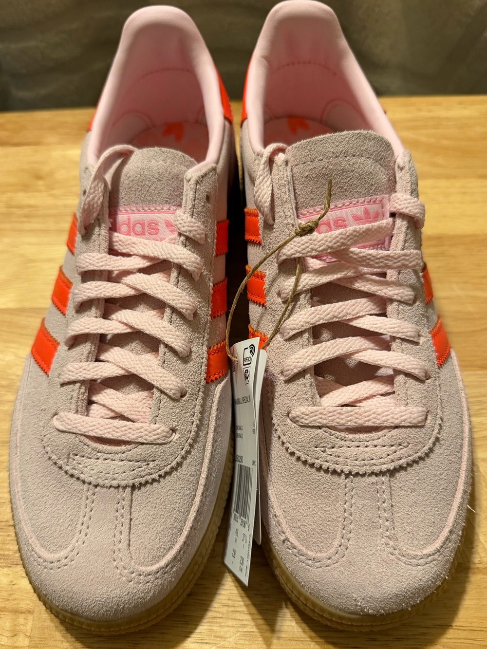 adidas Originals Handball Spezial W Suede Clear Pink Solar Orange Gum NWT 6w